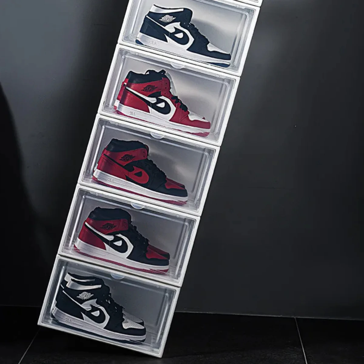 Magnetic Side Open Shoe Cabinet Transparent Shoe Box AJ High Top Basketball Shoe Box Hand Box LEGO Storage Box Dust Storage Box