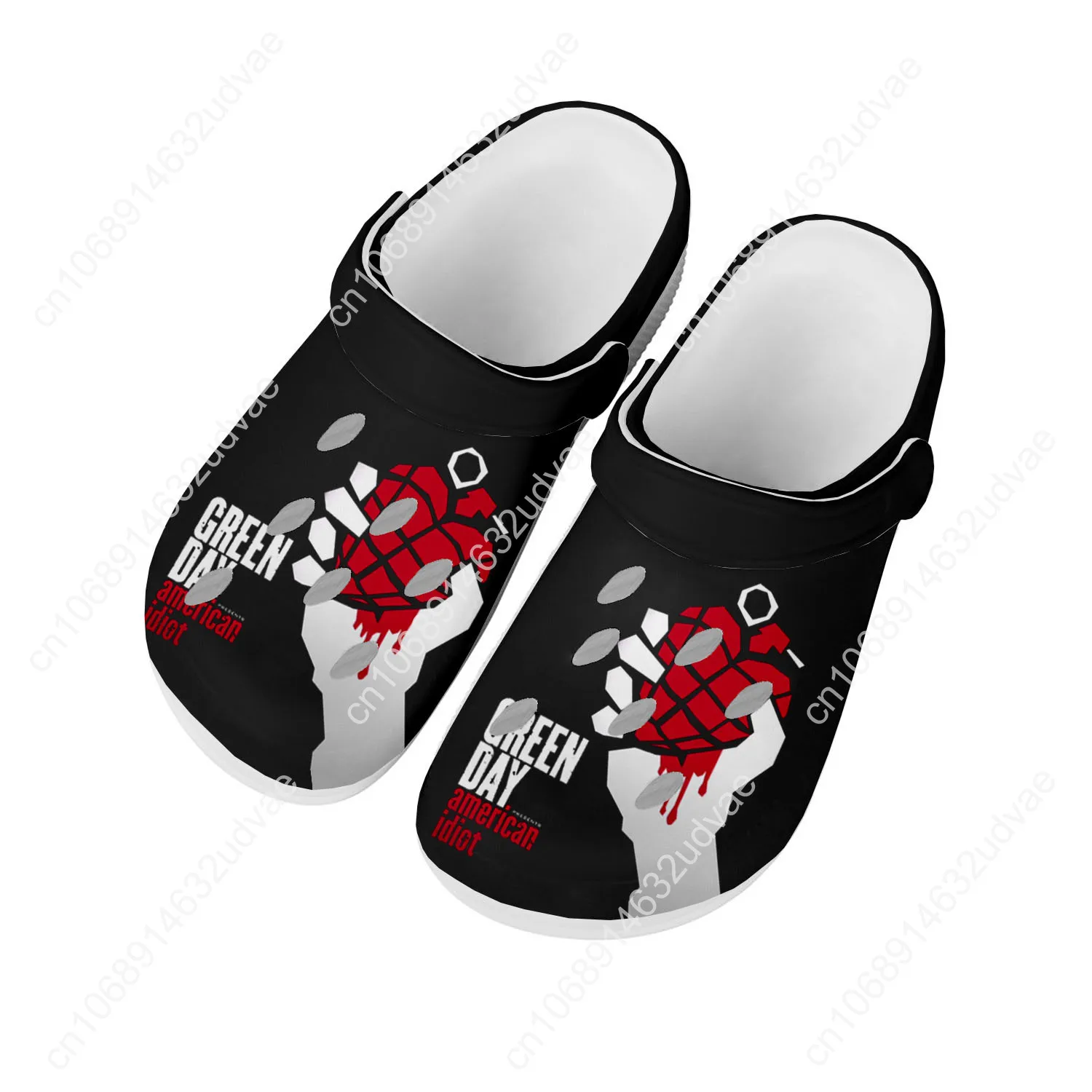 

Green Day Sandals Men Women Teenager Fashion Water Shoes Rock Band Garden Breathable Comfort Beach Clog Custom Slippers