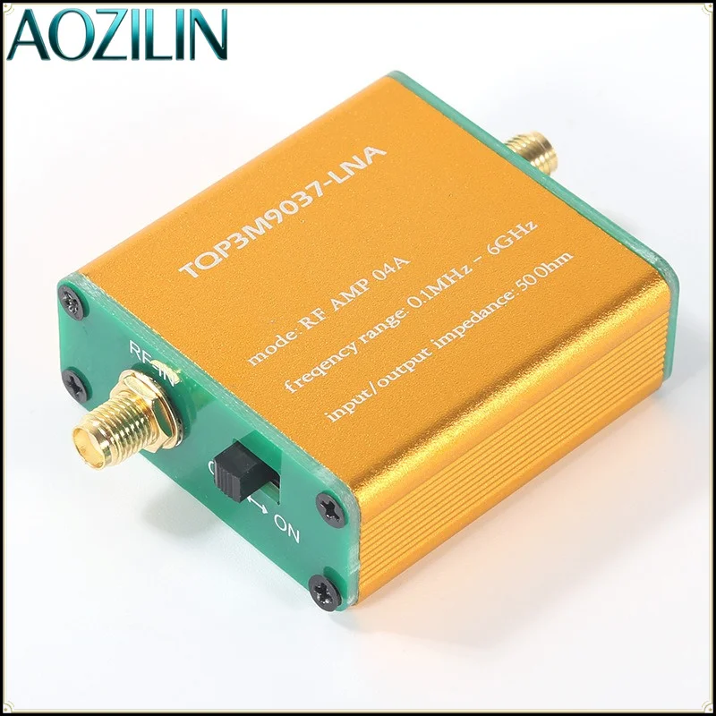 RF Low‑Noise Amplifier Module,100kHz‑6GHz Full‑Band Radio Receiver LNA for Radio Ham Experiment RF Signal Receiving Research Use