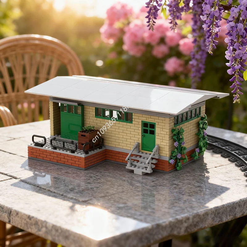 

688 шт. MOC G Terschuppen грузовой сарай модель поезда здание рождественские подарки блоки игрушка конструкция собрать кирпич дети день рождения