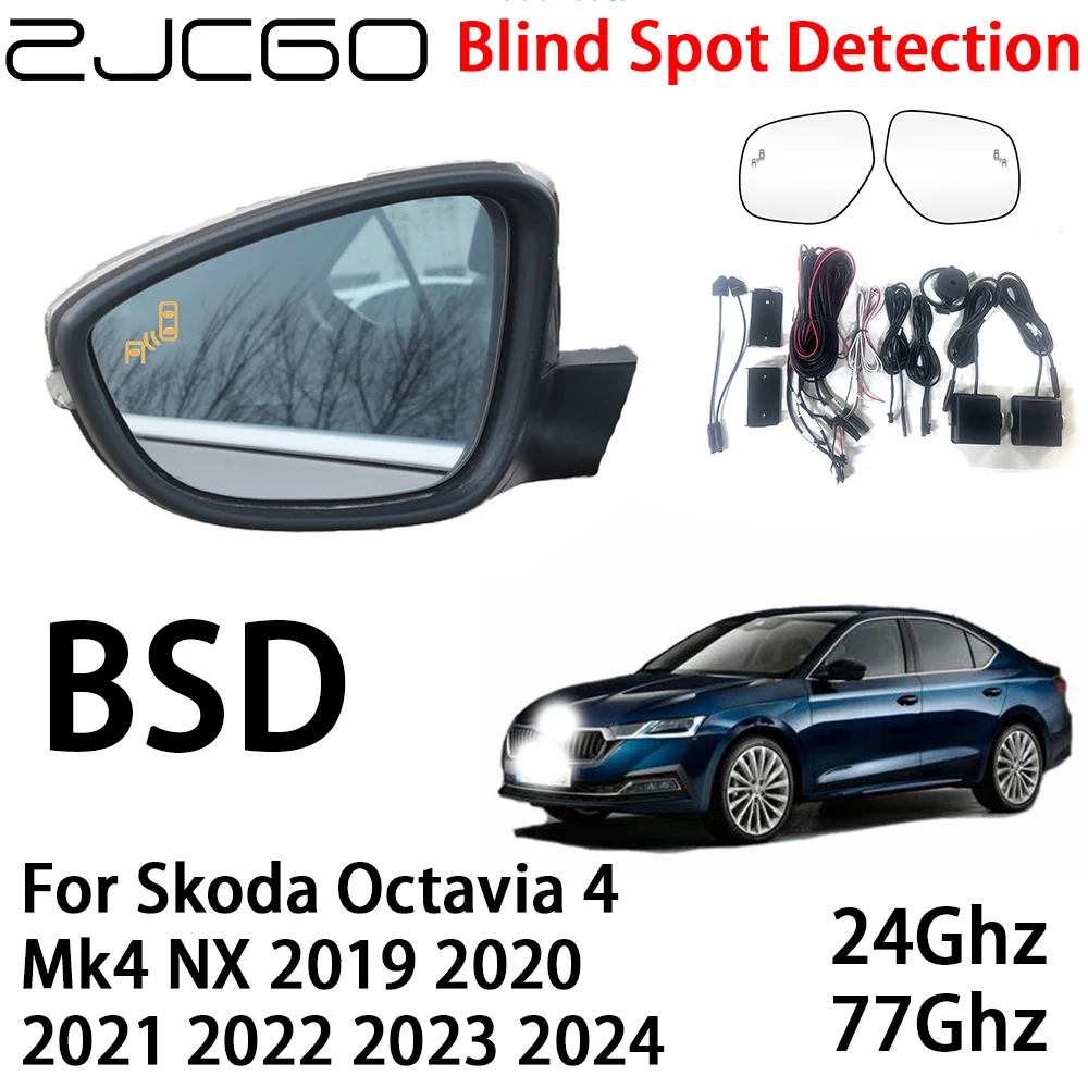 

ZJCGO Car BSD Radar Warning System Blind Spot Detection Safety Driving Alert for Skoda Octavia 4 Mk4 NX 2019~2024