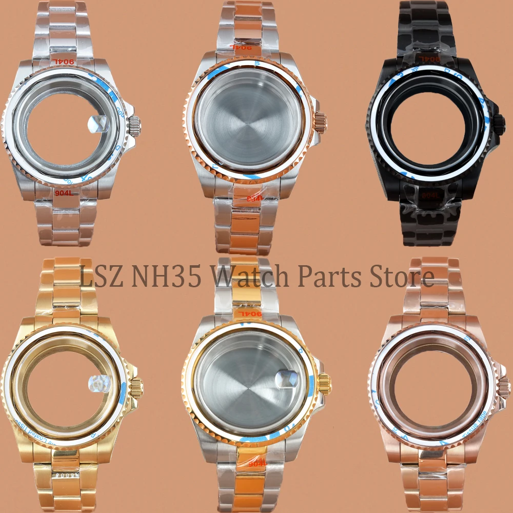 

Fit GMT Yacht Submariner No Bezel Watch Case 40mm Seiko NH35 Case Watch Accessories For NH34 NH35 NH36 NH38 Movement 28.5mm Dial