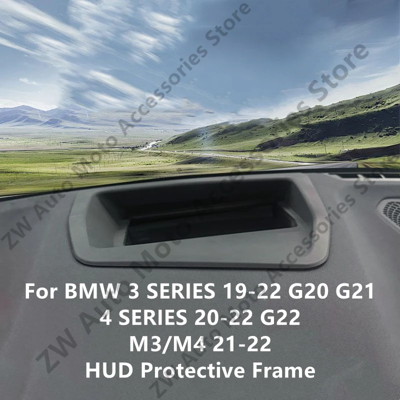 

For BMW 3 SERIES 19-22 G20 G21/4 SERIES 20-22 G22 HUD Protective Frame,Instrument Panel Interior Decoration Accessories Refit
