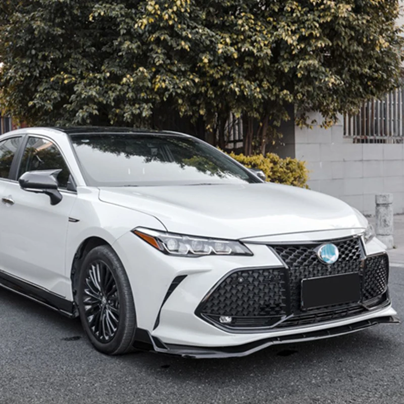 Диффузор для переднего бампера автомобиля Toyota Avalon, 3 шт., черный разветвитель, аксессуары для защиты от столкновений, комплект кузова 2019-2022 года Диффузор для переднего бампера автомобиля Toyota Avalon, 3 шт., черный разветвитель, аксессуары для защиты от столкновений, комплект кузова 2019-2022 года