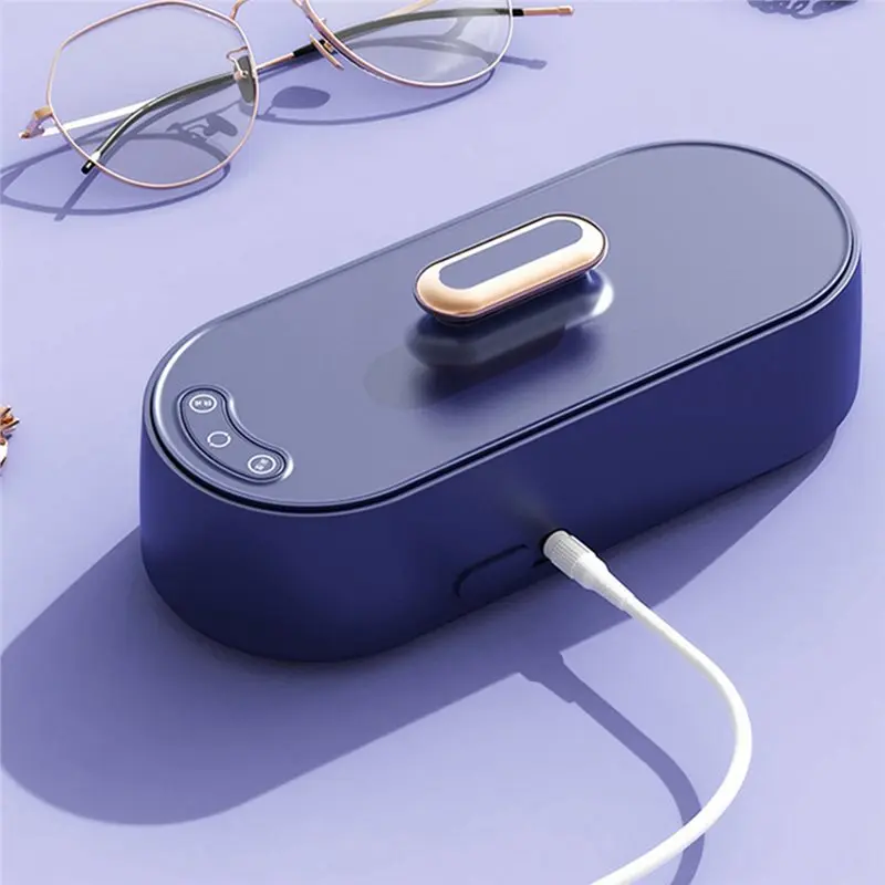 Mesin Pembersih Ultrasonik Otomatis A005 untuk Rumah, Pembersih Kacamata, Kawat Gigi, dan Perhiasan