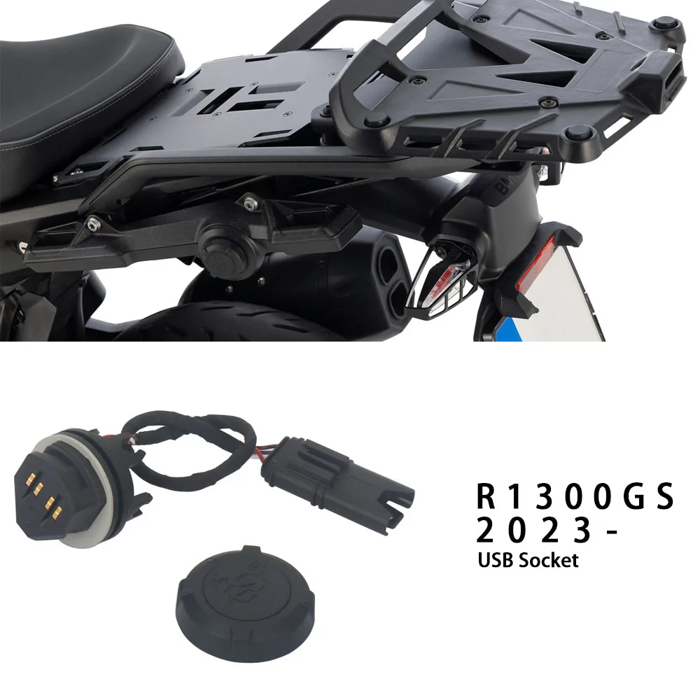 

Motorcycle Accessories R1300GS 2023 2024 2025 Charger Power Adapter Plug Socket Pannier Rack Set For BMW GS 1300 R 1300 GS