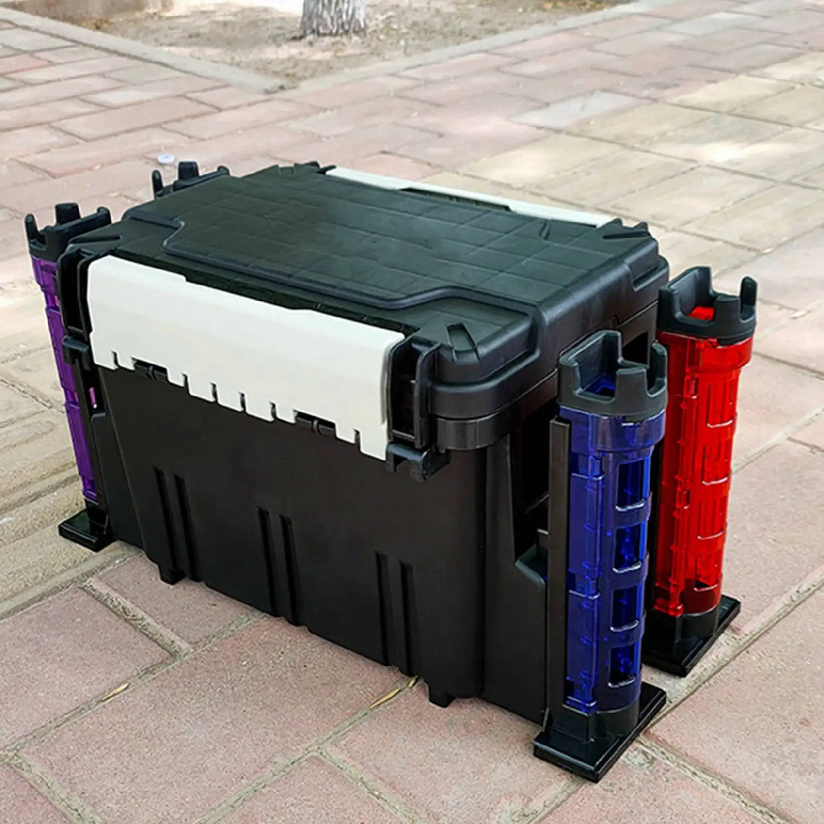 

ABHS-2X держатель удочки плот аксессуары для рыболовной бочки вертикальное вставное устройство для рыболовных снастей MEIHO Box-черный