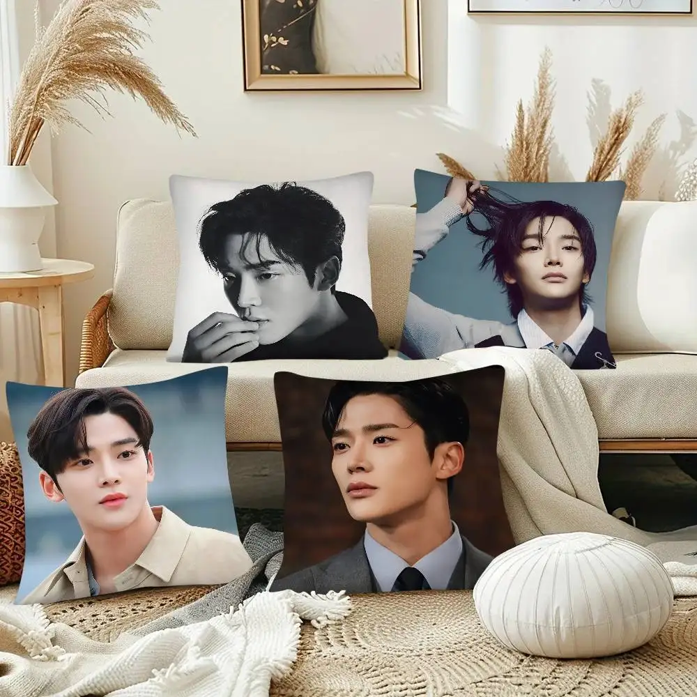 Korean Actors Rowoon Pillow Case Fashion Square Pillowcase Bedroom Sofa Room Ins Decoration Leisure