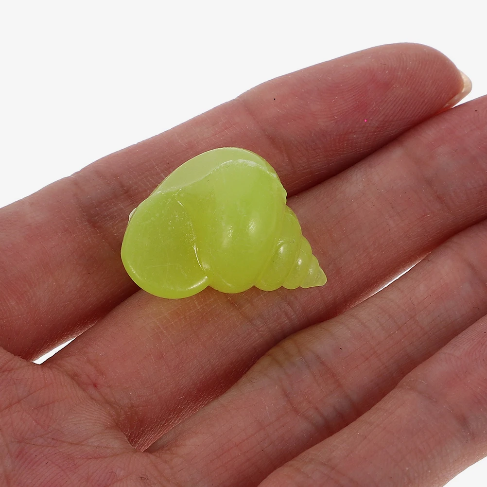 

100 Pcs Luminous Stone Glowing View Decorative Rocks Aquarium Stones Pebbles Resin Conch