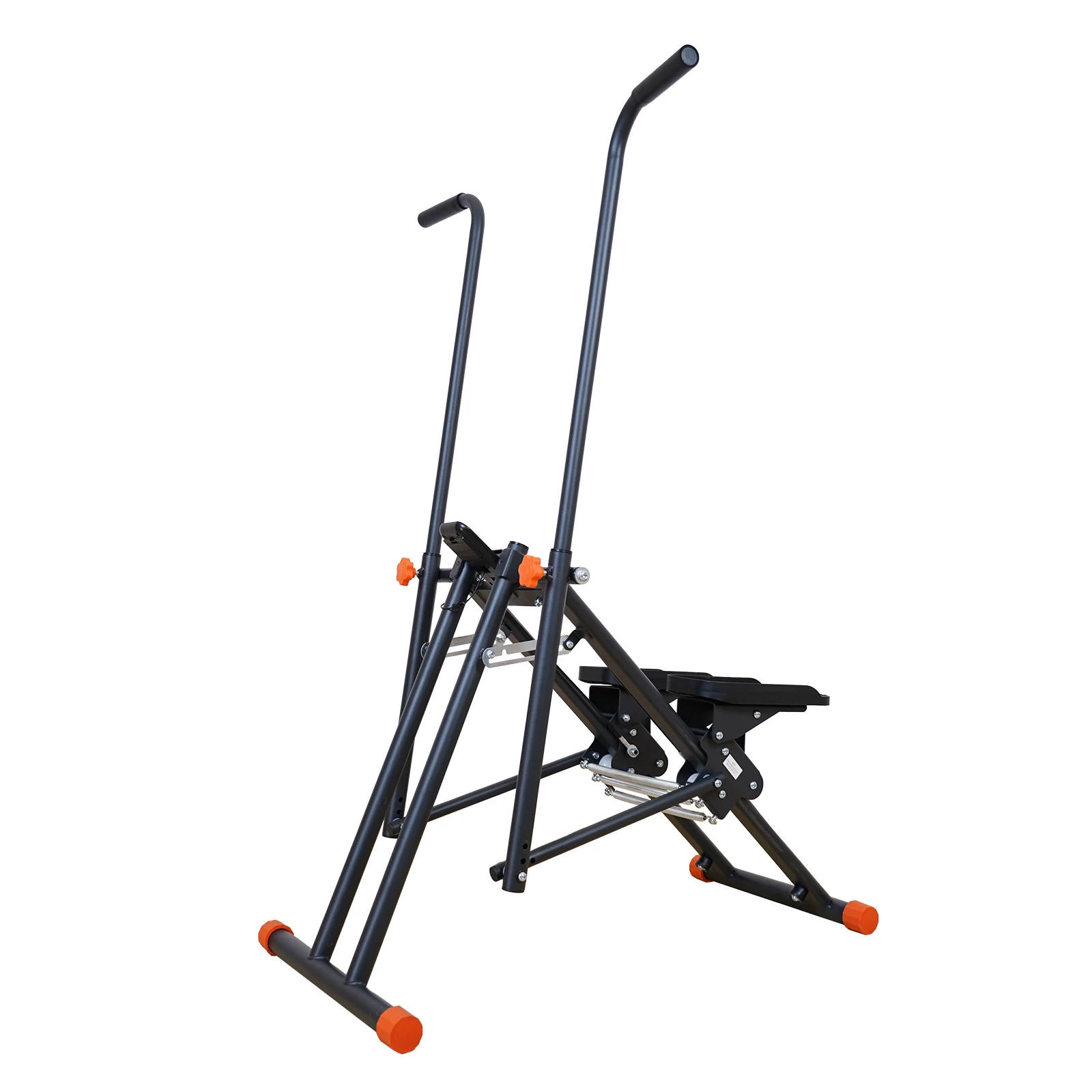 Indoor Home Climbing Machine, Foldable Stepper Fitness Equipment with Timer and Phone Holder