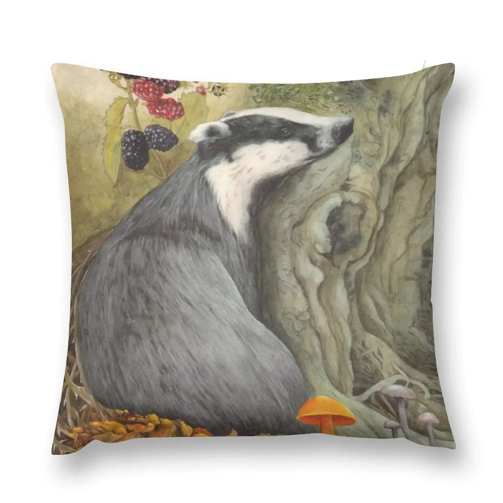 

Autumn badger Throw Pillow Pillow Decor Christmas Pillow Cases Throw Cushion Cover Luxury