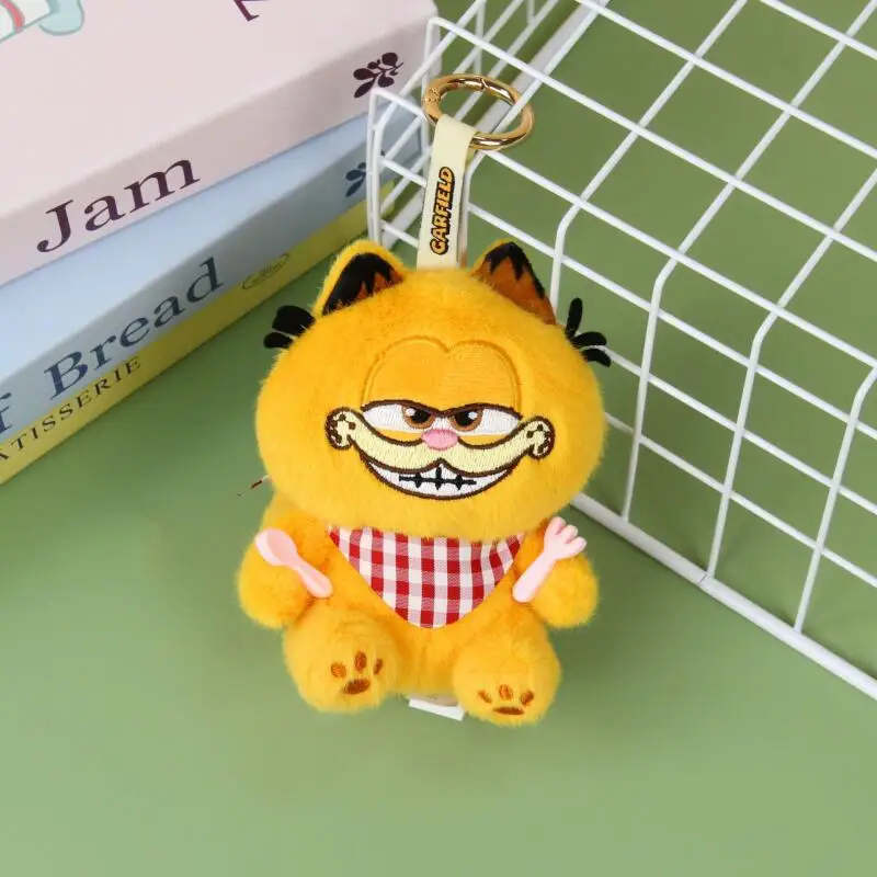 Kawaii Anime Garfield Plüsch Spielzeug Schlüsselbund Kreative Cartoon Weiche Angefüllte Puppe Rucksack Anhänger Freund Geburtstag Geschenk Peripherie