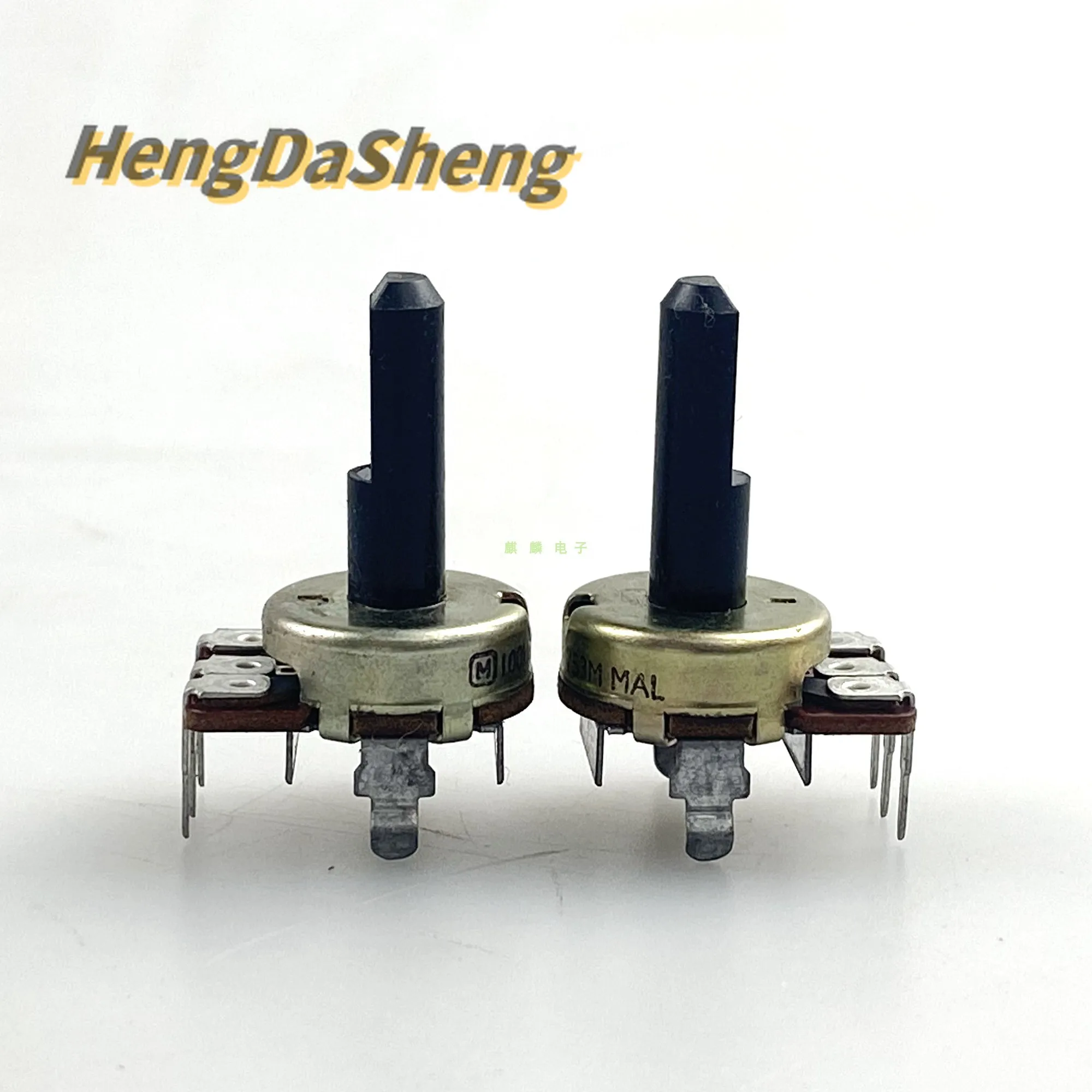 

5 шт. 161 Тип 3-контактный одноканальный 100K Ω B с динамиком позиционирования центра, усилителем, потенциометром громкости B100K