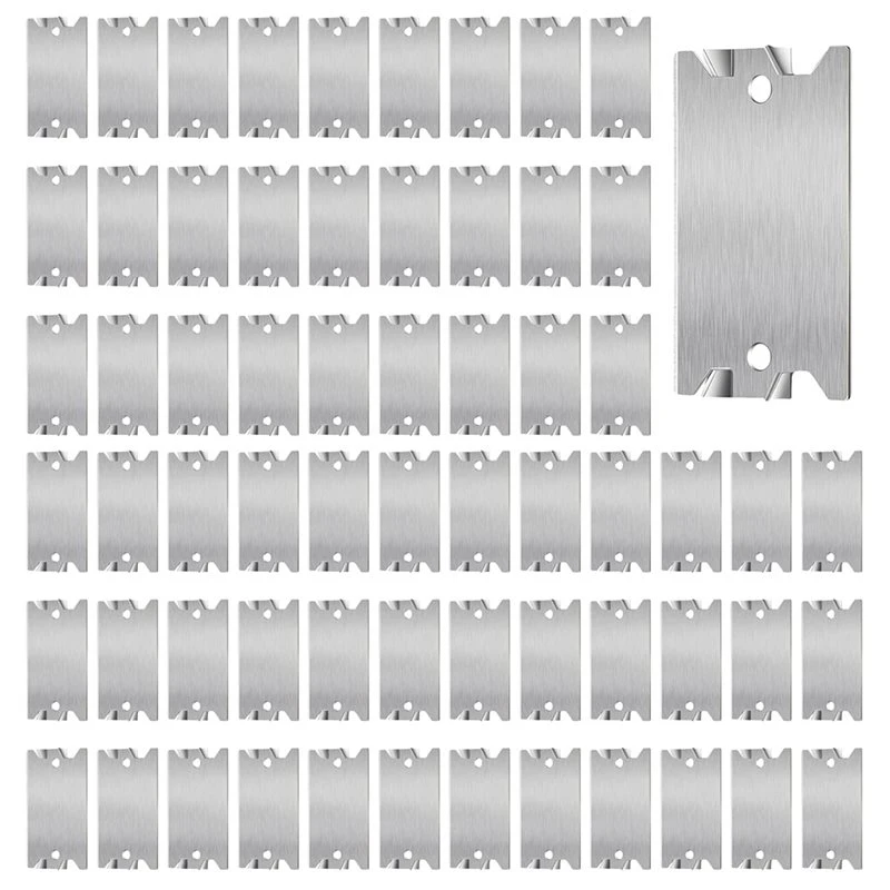 A76I-Steel For Stud-For Plumbing And Wiring Protection-Safety Plates 100PCS Nails Plates 1.5 X 2.5 Inch Inch Cable Protector
