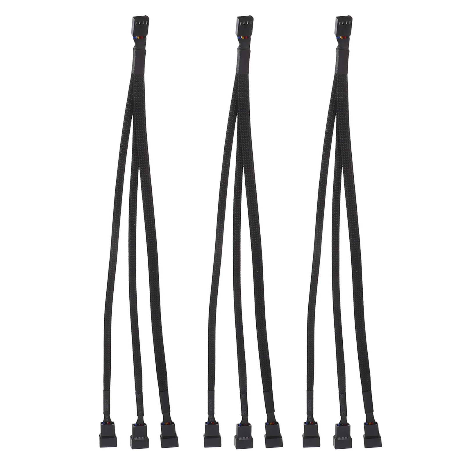 

3pcs Adapter 1 to 3 Hub Extension Cables Plastic Way Splitter Cable Computer Fan Connection Pc Fan Cable Computer Cooling