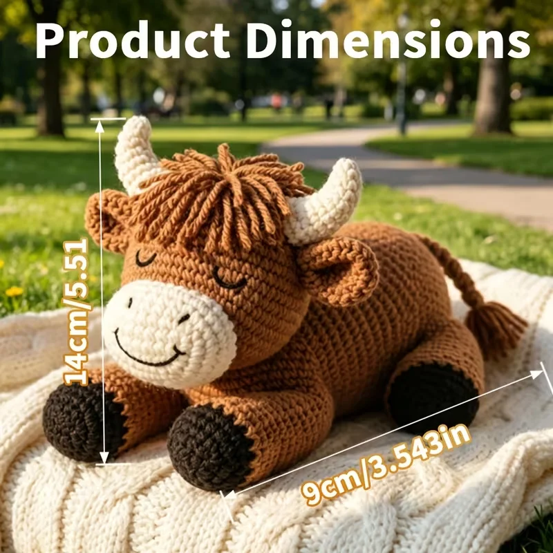 Jolly Highland Heifer Crochet Kit for Adults 3