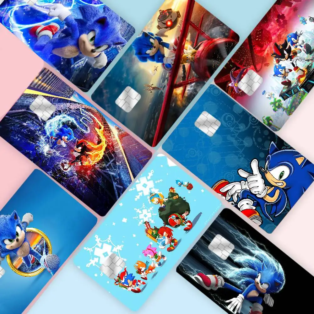 أمين H-القنفذ 2024 أنيمي الكرتون الجلد ملصقات فيلم الشريط الحال بالنسبة لبطاقة الخصم الائتمانية الكبيرة الجانب الأمامي #1