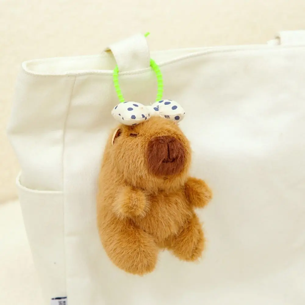Breloczek Kawaii Kapibara Miękka Symulacja Kapibary Zawieszka do Torby z Kreskówki