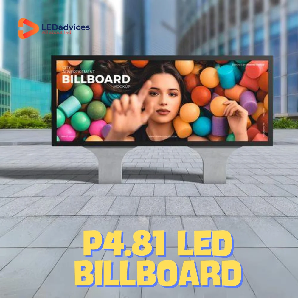 P4.81 Outdoor LED Screen Billboard 1000*1000mm Cabinet HD 3840Hz IP65 LED Display Wall Shop Buliding Digital Advertisement P6 P8