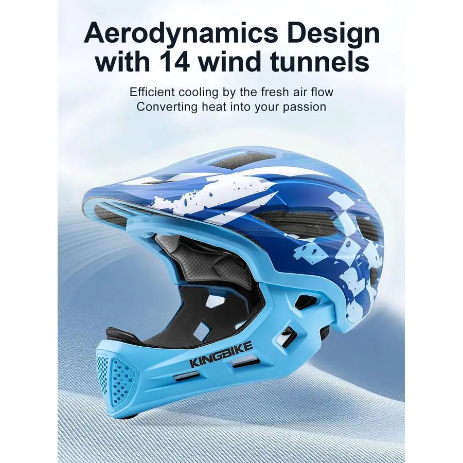 خوذة لكامل الوجه قابلة للتحويل خوذات الدراجة الصغيرة مع واقي الذقن القابل للفصل للأولاد والبنات 410 سنوات لوح التزلج سكوتر التوازن Bik