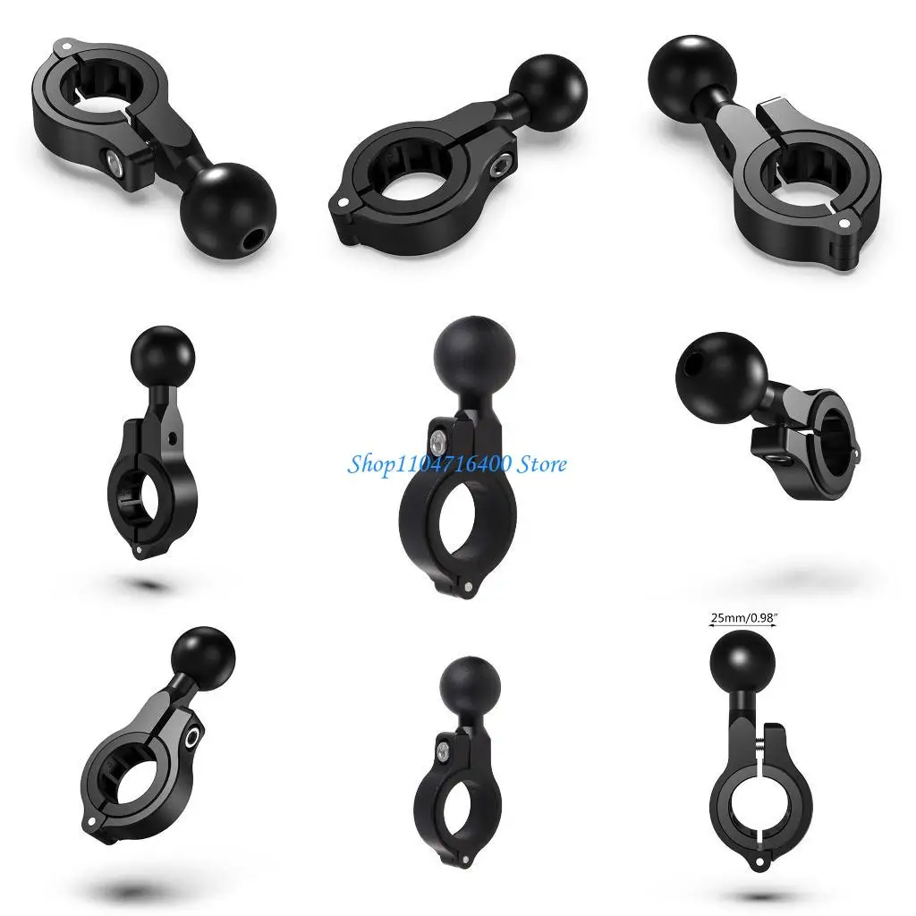 

y1gd 25mm Ball for Head Mount Adapter Motorcycle Clip Rearview GPS Mirror Bracket Rack Cycling Equipment