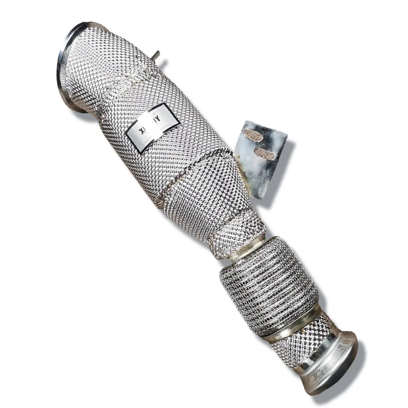 Adecuado para accesorios de modificación de tubo de escape 24 BMW B58 sección de cabeza tubo de escape cabezal de aislamiento térmico de acero inoxidable sec