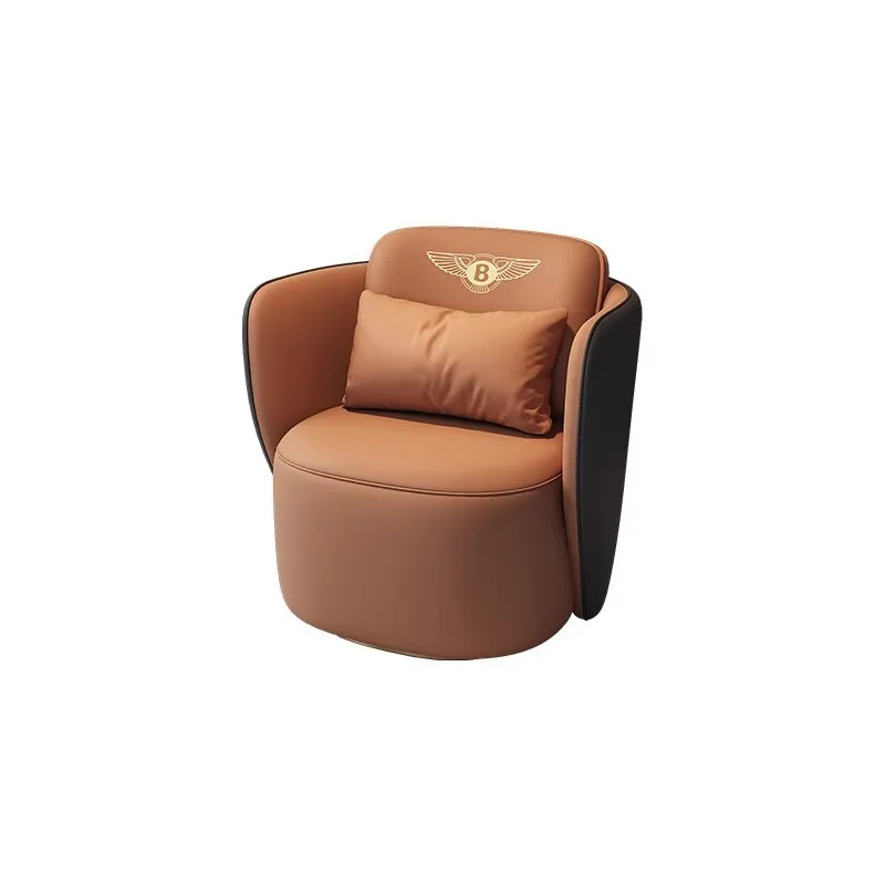 

Nordic Negotiation Office Desk Chair Sofa Sales Office Designer Leather Art Single Hotel Lobby Office