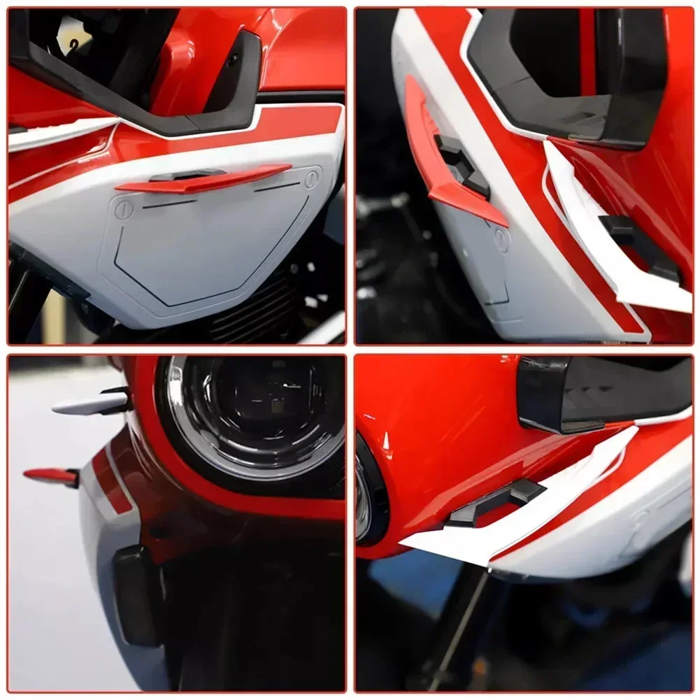 Motorbike Decoration Spoiler Wing Adhesive For Bike Customization ABS Material Anti-corrosion High Universality