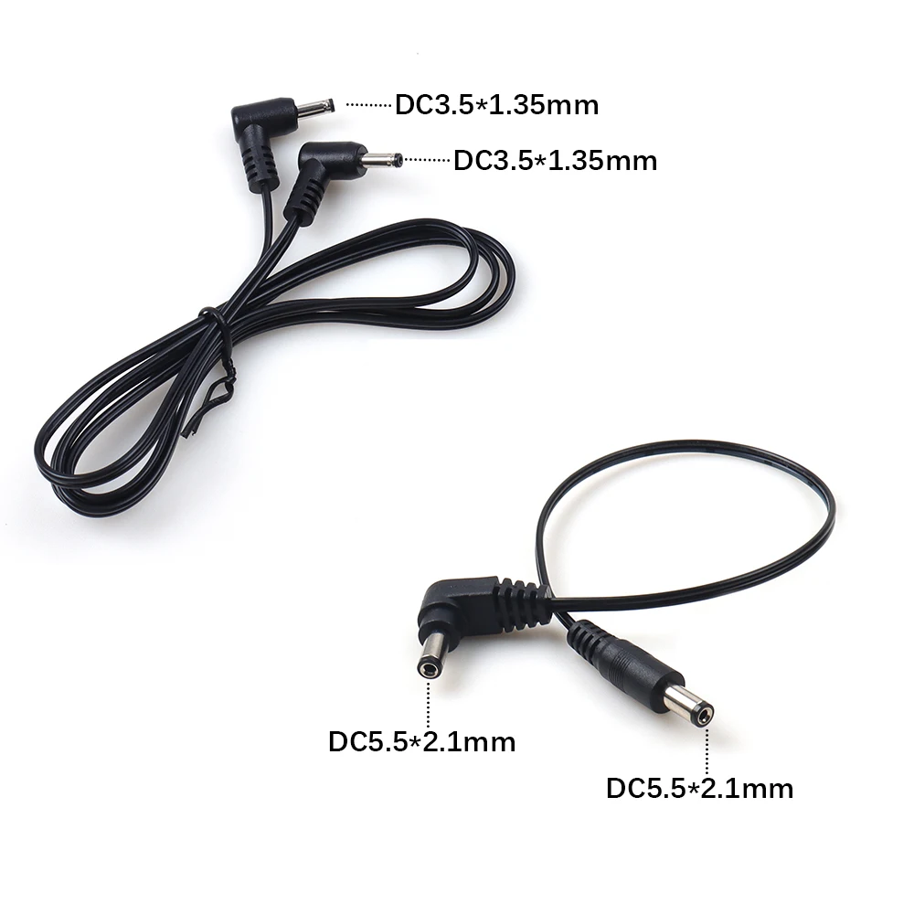 【LANO】22AWG DC Power Plug 5.5X2.1mm/3.5*1.35mm Male To 5.5 X 2.1mm/3.5*1.35mm Male CCTV Adapter Connector Cable Power Extension