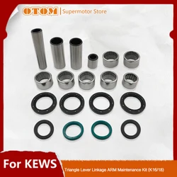 OTOM-Kit de mantenimiento de cojinete de buje para motocicleta, brazo de enlace de palanca triangular, sello de aceite, amortiguador trasero para KEWS K16, K18, 250, 450