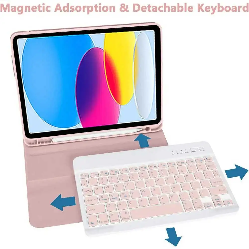 

For iPad Backlight Keyboard Case For iPad 10.2 9 8 7th Gen iPad 10th Air 3 10.5 Pro Air 4th 5th 10.9 Pro 11 12.9 9.7 5 6th Cover