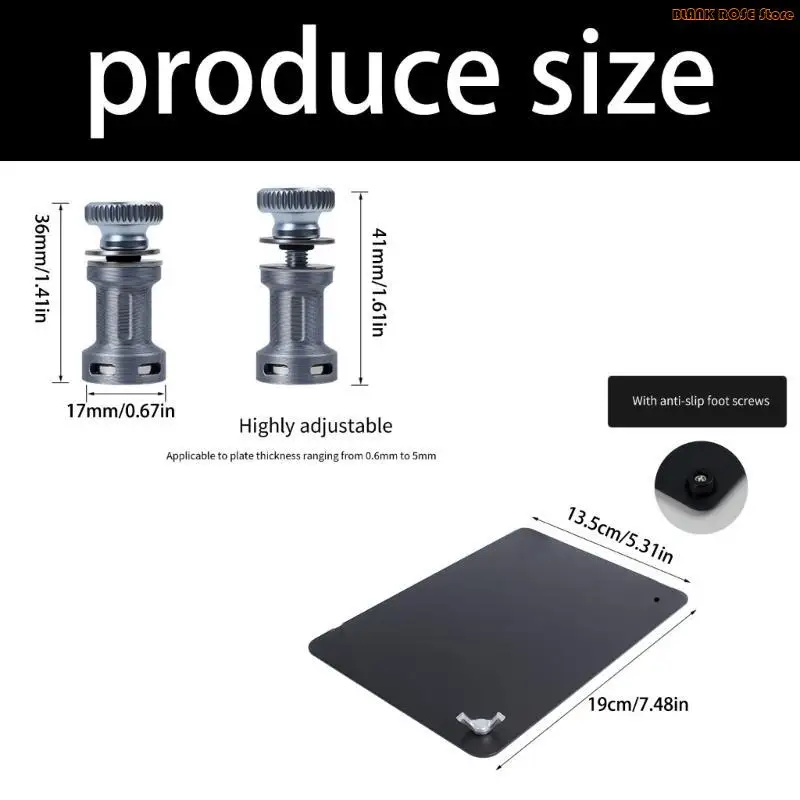 K1AE Permanent Stand With Soldering Iron Rest Modifiable For Various PCB Thicknesses