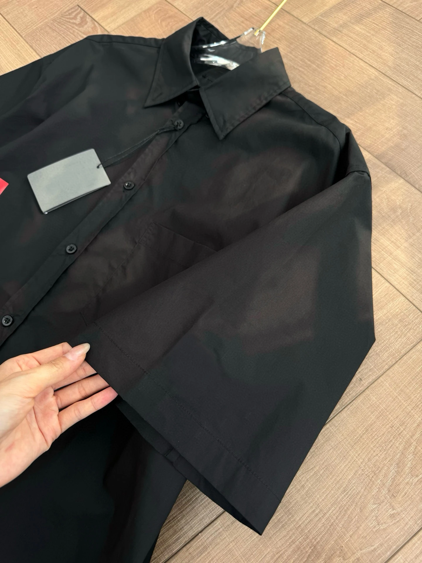FWRD Black Short Sleeved Shirt Stylish And Versatile Black Shirt Casual Black Short Sleeved Shirt #FWRD0066