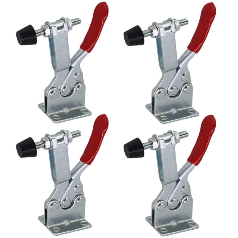 

4Pcs GH-201B Horizontal Toggle Clamp Quick Release Clamp Locking Lever Fastener Woodworking Hand Tool Welding Accessories