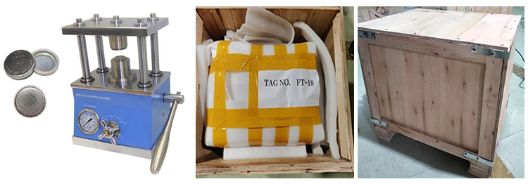 آلة تجعيد الختم الهيدروليكي لخلية العملات المعدنية اليدوية لبطارية المختبر من AOTELEC لخلية الزر