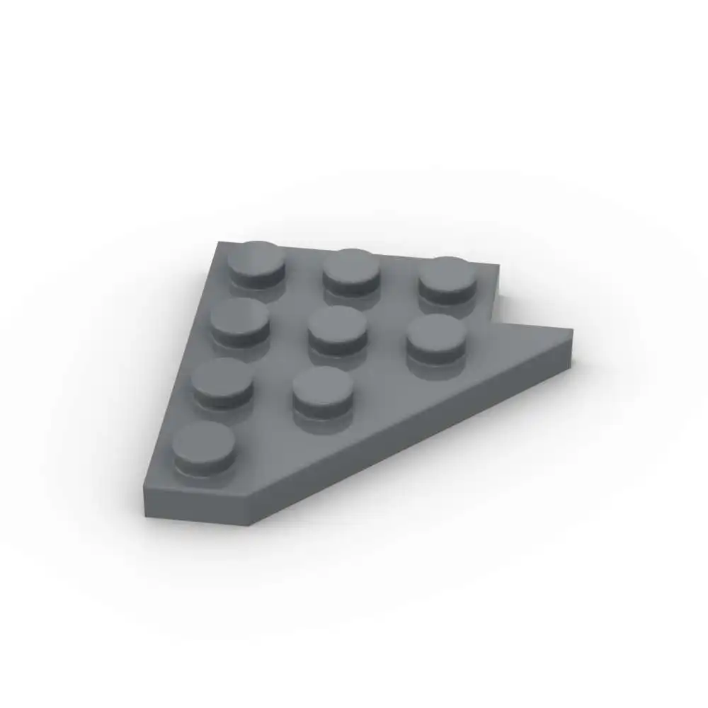 MOC 10 Uds 3936 tablero de ladrillos reemplazables placa de cuña 4x4 ala izquierda bloque de construcción juguetes Divertidos adultos niños regalos de vacaciones