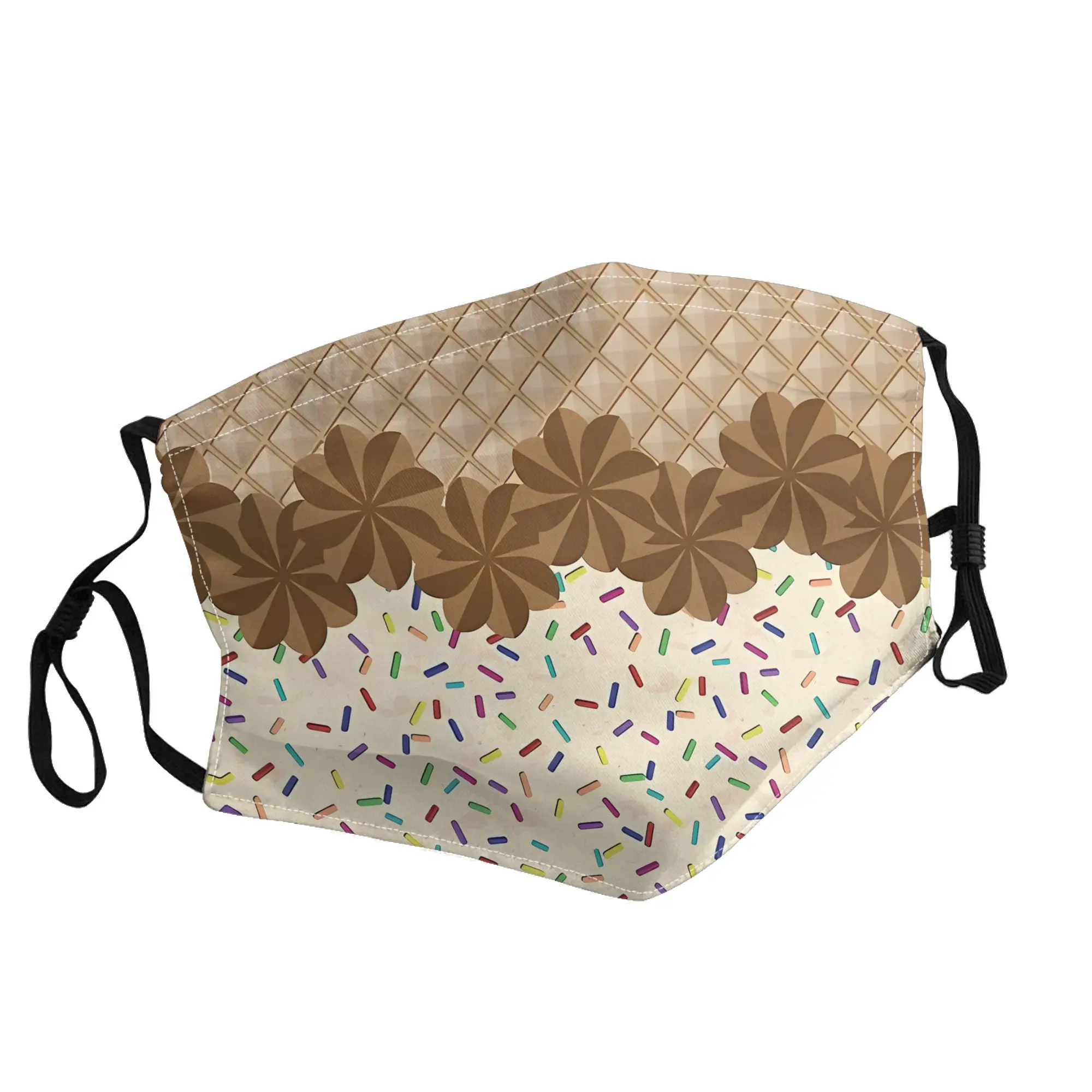 

Melting Ice Cream Mask Unisex Outdoor Fashion Printed