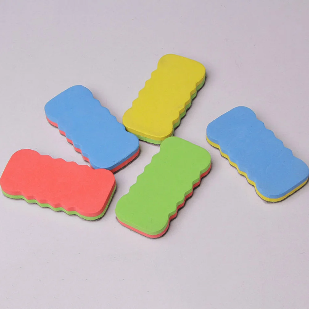 

10 Pcs Felt Cloth Whiteboard Erasers Business Supplies Nonmagnetic Cleaner Mini Dry-wipe