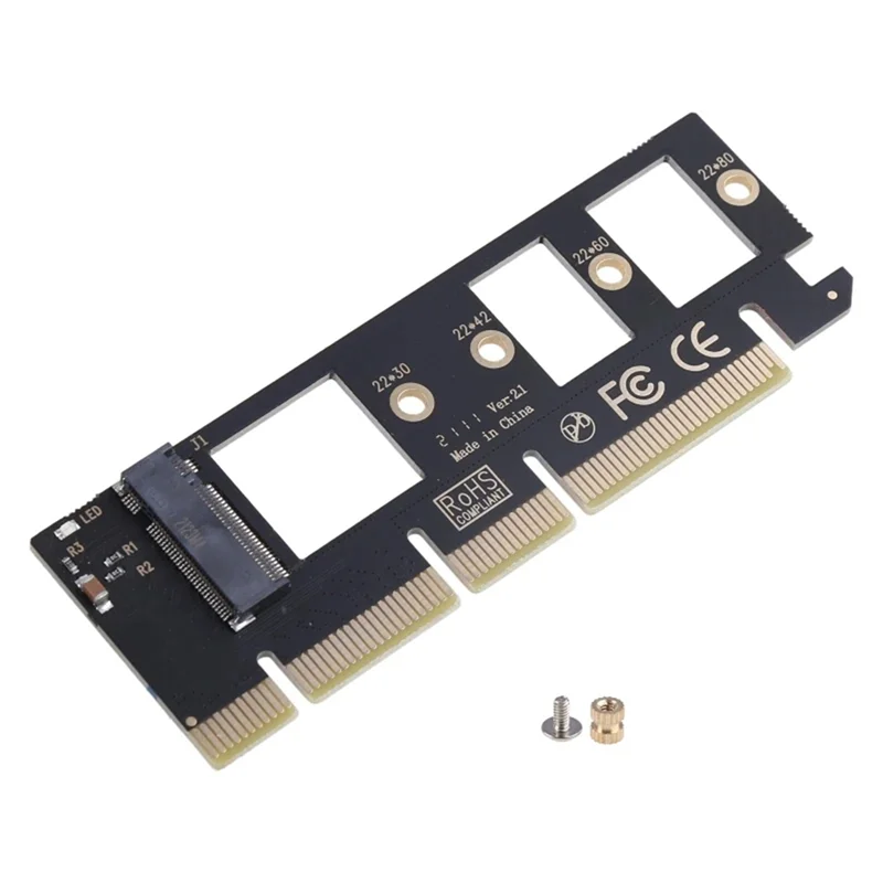 M.2 NVMe SSD to PCI-E 3.0 X16/X8/X4 Desktop SSD Adapter Card Support 2230 2242 2260 2280 Size Hard Drive Expansion Card