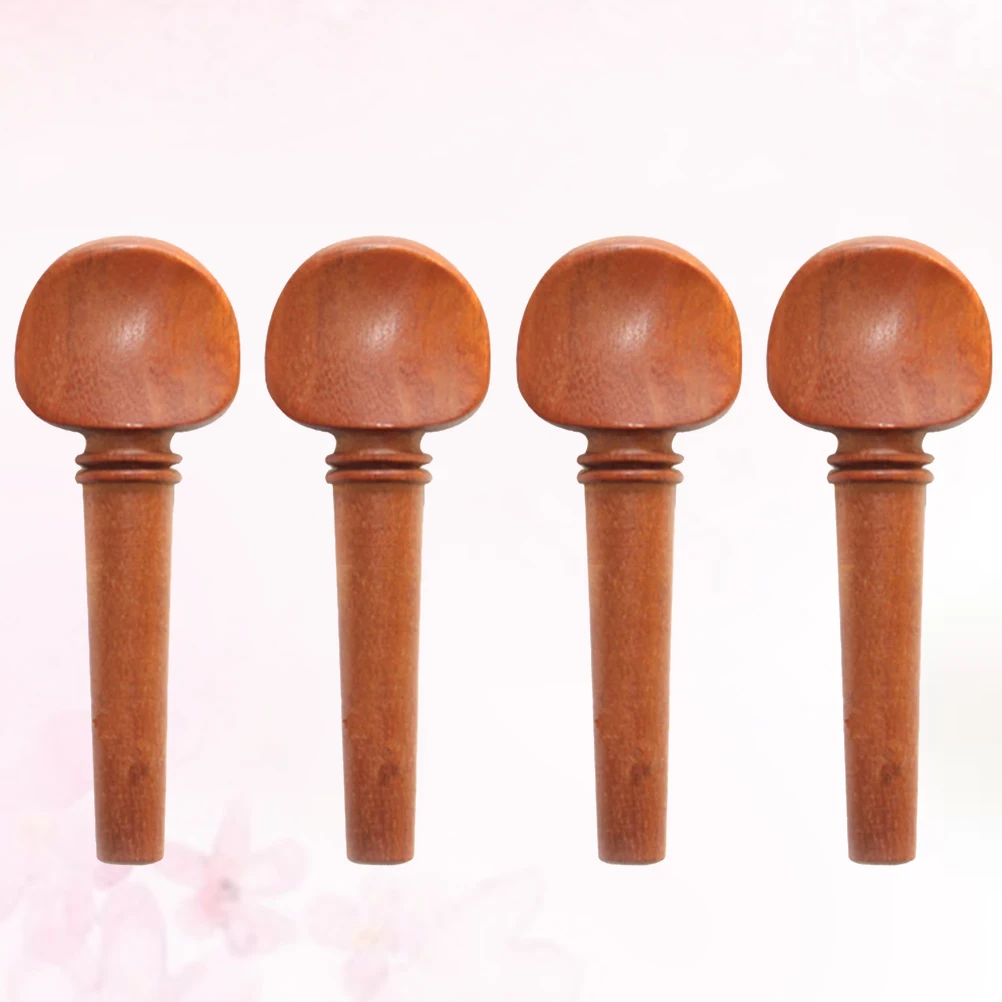 

4 Pcs Violin Tuners Pegs Online Jujube Wooden Axes Affordable Accessories Turning End Pin Bamboo