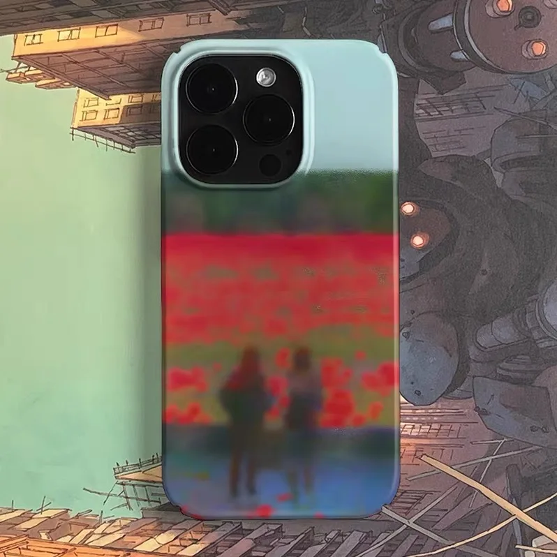 

Ins Red Blurred Art Couple Phone Case for IPHONE 17 Air 16E 15 PROMAX 14 Plus 13 12 MINI 11 PRO 16Plus XR XS Acrylic Phone Cover