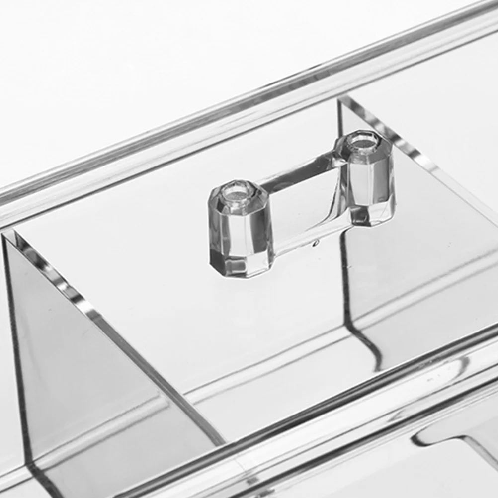 

Acrylic Storage Box Transparent Plastic Organizer For Cosmetics Jewelry Makeup Brushes Large Compartment Clear Case