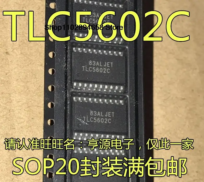 5PCS   TLC5602CDW TLC5602 TLC5602CDWR SOP20