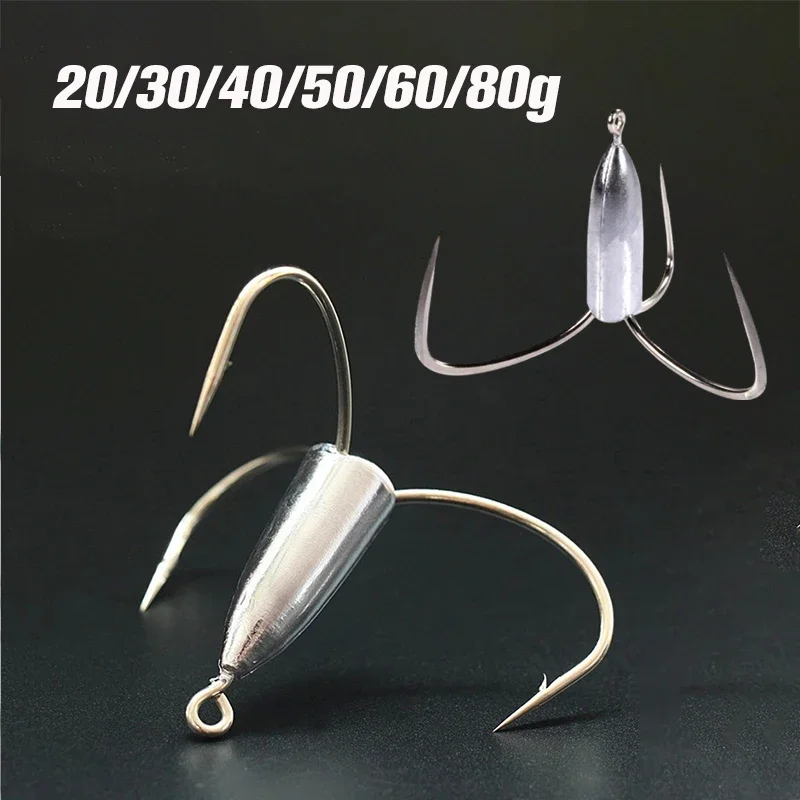 

Treble Anchor Fishing Hook Fishing Equipment Ribalciki Carbon Steel Fishing Treble Hook 20-80g Fishhook Fishing Tacklewędkarski