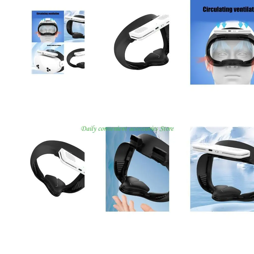 

97QB очки охлаждающий вентилятор наглазник для 3S защита от утечки света дышащая крышка для лица охлаждающая защита для лица