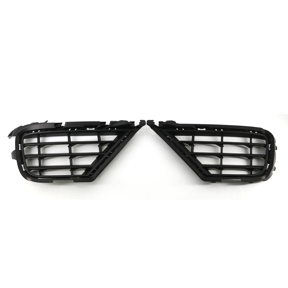 Car Front Left Side Hood Mesh Grille Radiator Stripe Grills For VW Touareg Typ 7P Facelift 2015 2016 2017 7P6853665B 7P6853666B