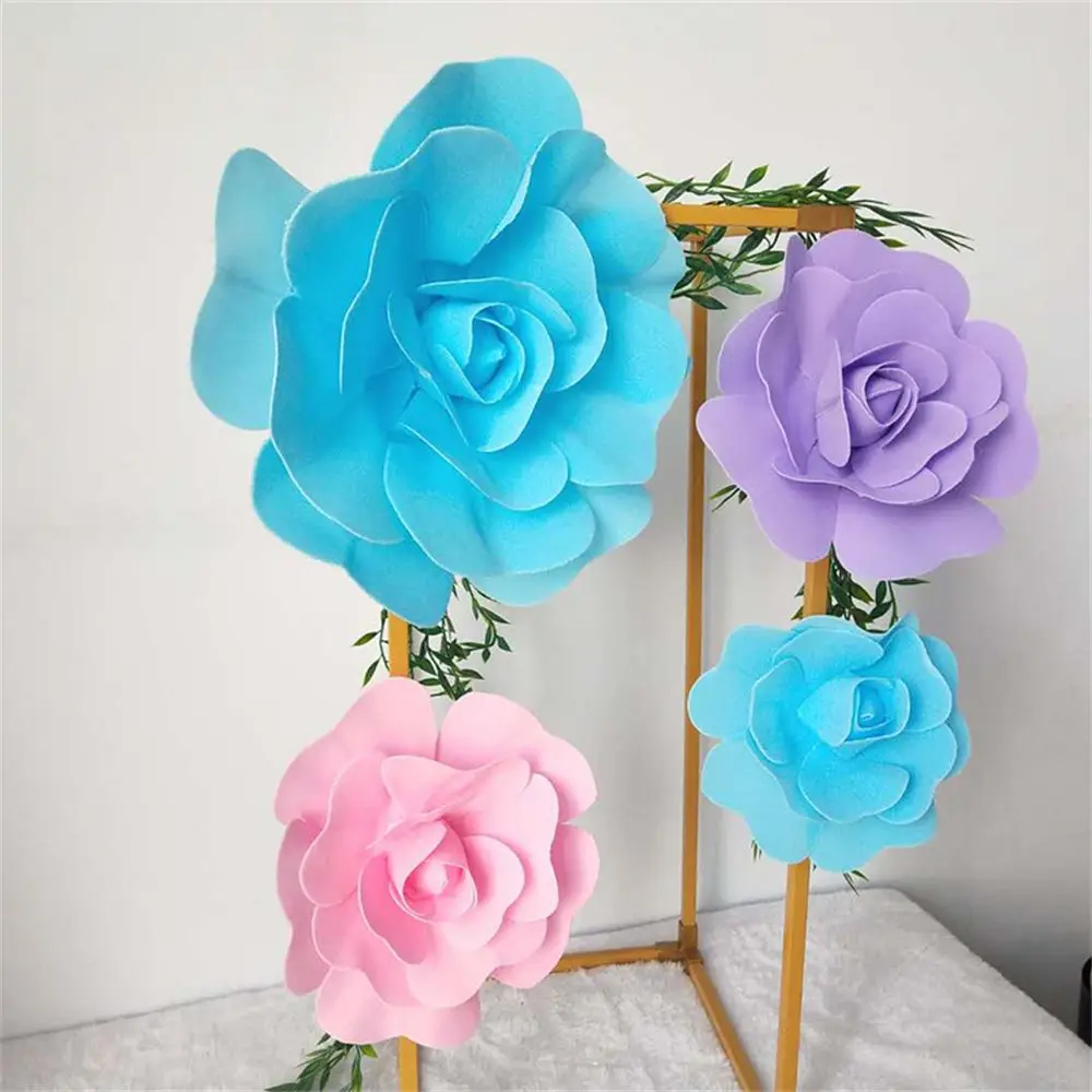 DIY Artificial Fake Flowers Flat Flowers Large Wedding Flower Wall Decor PE Foam Flowers