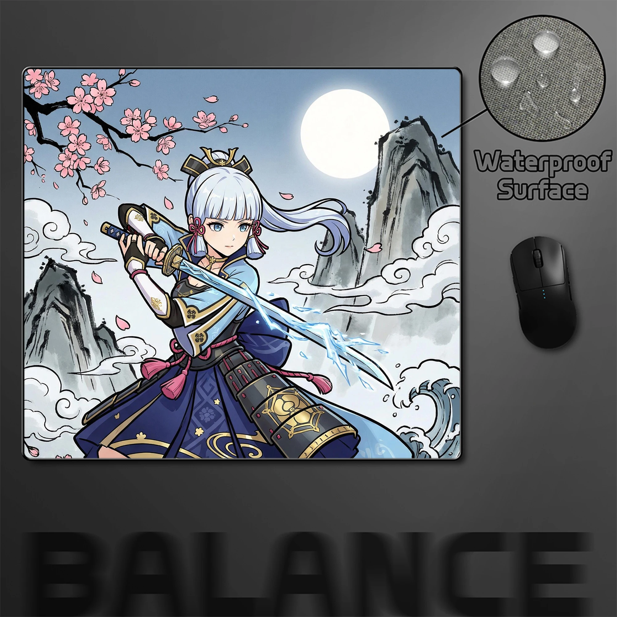 

Игровой коврик для мыши Genshin Impact Keqing E-Sports, аниме-коврик для мыши, профессиональный нескользящий коврик для мыши, коврик для компьютерного стола, настольные коврики