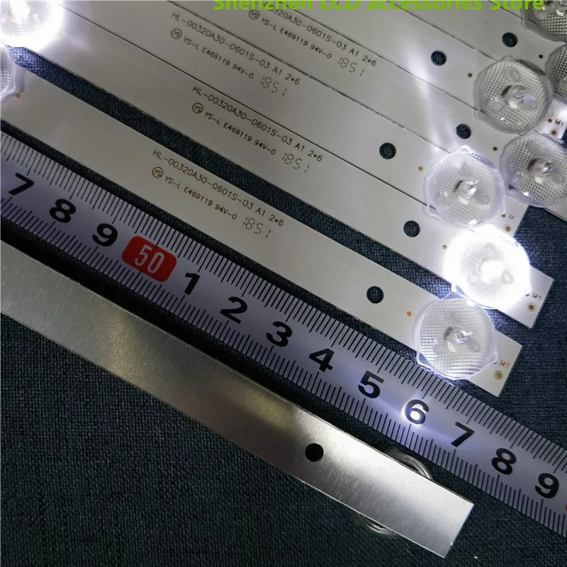 for 6 LED HL-00320A30-0601S-07 A1 2 6 silver IP-LE32/495523 hl-00320a30 6V 575mm 100%NEW