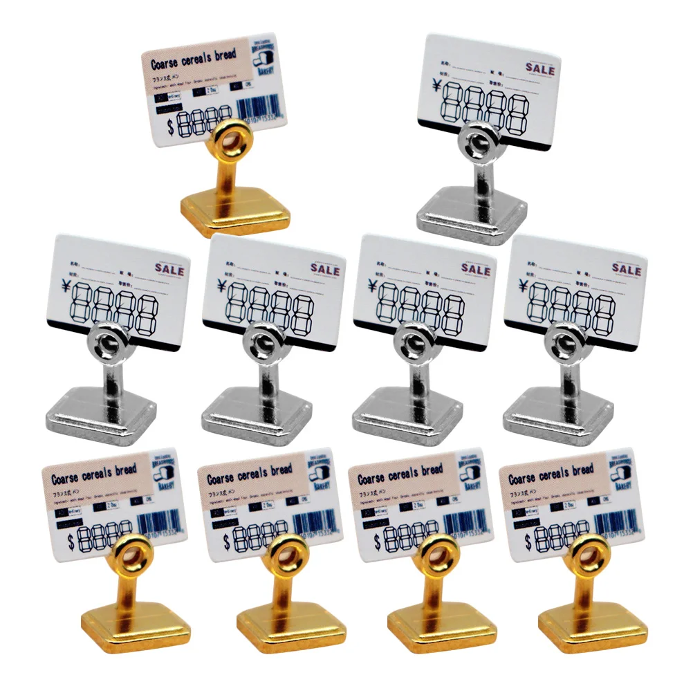 1 セットのマイクロデザートハウスミニタグ丈夫なミニチュアハウスの装飾子供の遊びの写真撮影の小道具ドールハウスのレイアウトアクセサリー